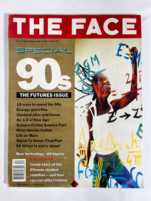 THE FACE MAGAZINE - VINTAGE ISSUE DEC 1989 (SPECIAL 90 s Futures Issues)