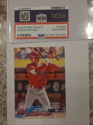 2018 Topps Update Series - Shohei Ohtani #US285 Missing Foil Error Card
