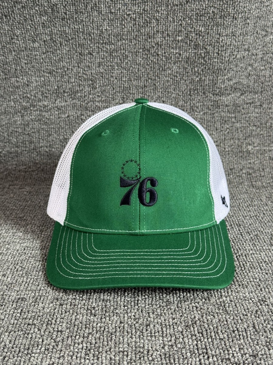 '47 Brand Philadelphia 76ers Trucker Snapback Green White One Size Hat