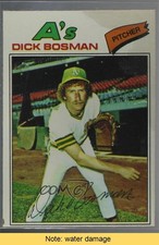 1977 Topps Dick Bosman #101 READ 0c4