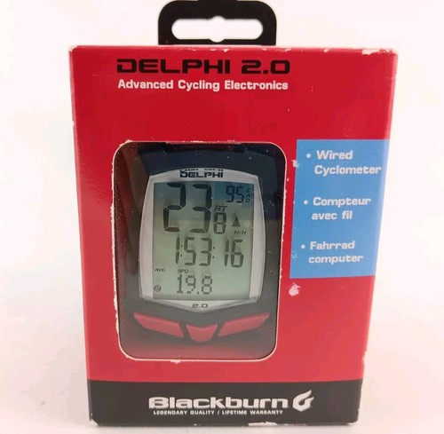 Blackburn Delphi 2.0 Advanced Cycling Computer Distance Cyclometer Average Speed - Picture 5 of 8