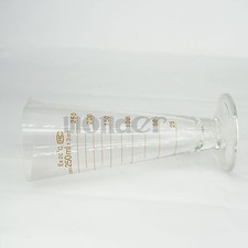 250ml Lab Glass Footed Apothecary Measuring Beaker Conical Graduated With Spout