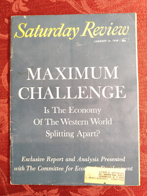 Saturday Review January 16 1960 FRANK STANTON PAUL G HOFFMAN JOHN S. DICKEY