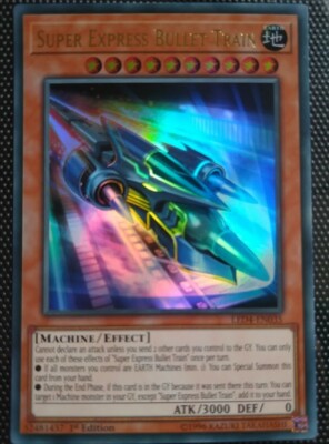 Super Express Bullet Train ULTRA RARE YuGiOh Card -- Sisters of the Rose   NM