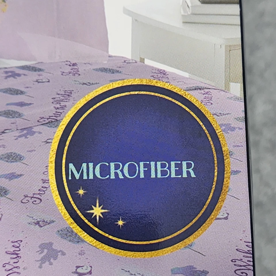 Juego completo de sábanas ajustables/completas Disney cuatro piezas dos fundas de almohada microfibra Foto 3 de 4