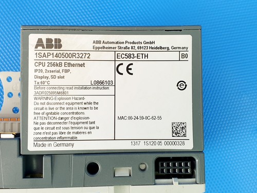 ABB KBA EC583 EC583-ETH B0 1SAP140500R3272 PLC CPU L0866103 Inkl. MwSt. - Bild 6 von 6