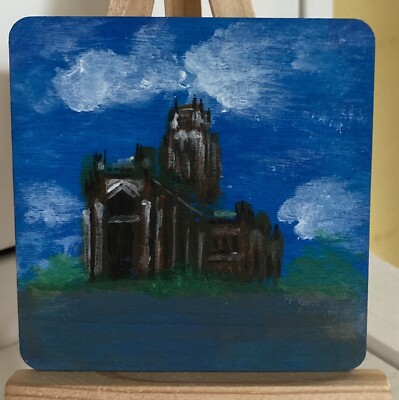 Kleines Acrylgemälde Liverpools anglikanische Kathedrale