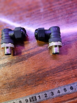 Mencom MDC-5MP-FW09-R {LOT OF 2} - 5-Pin 12mm 90 Deg Connector **NEW NO BOX**
