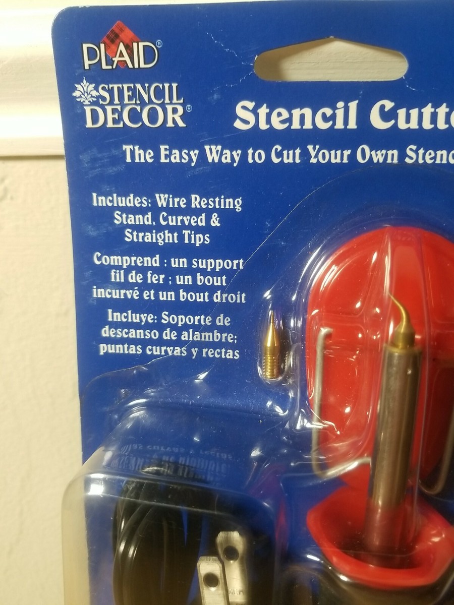 PLAID 34008 STENCIL CUTTING DECOR TOOL Stand & Tips DIY