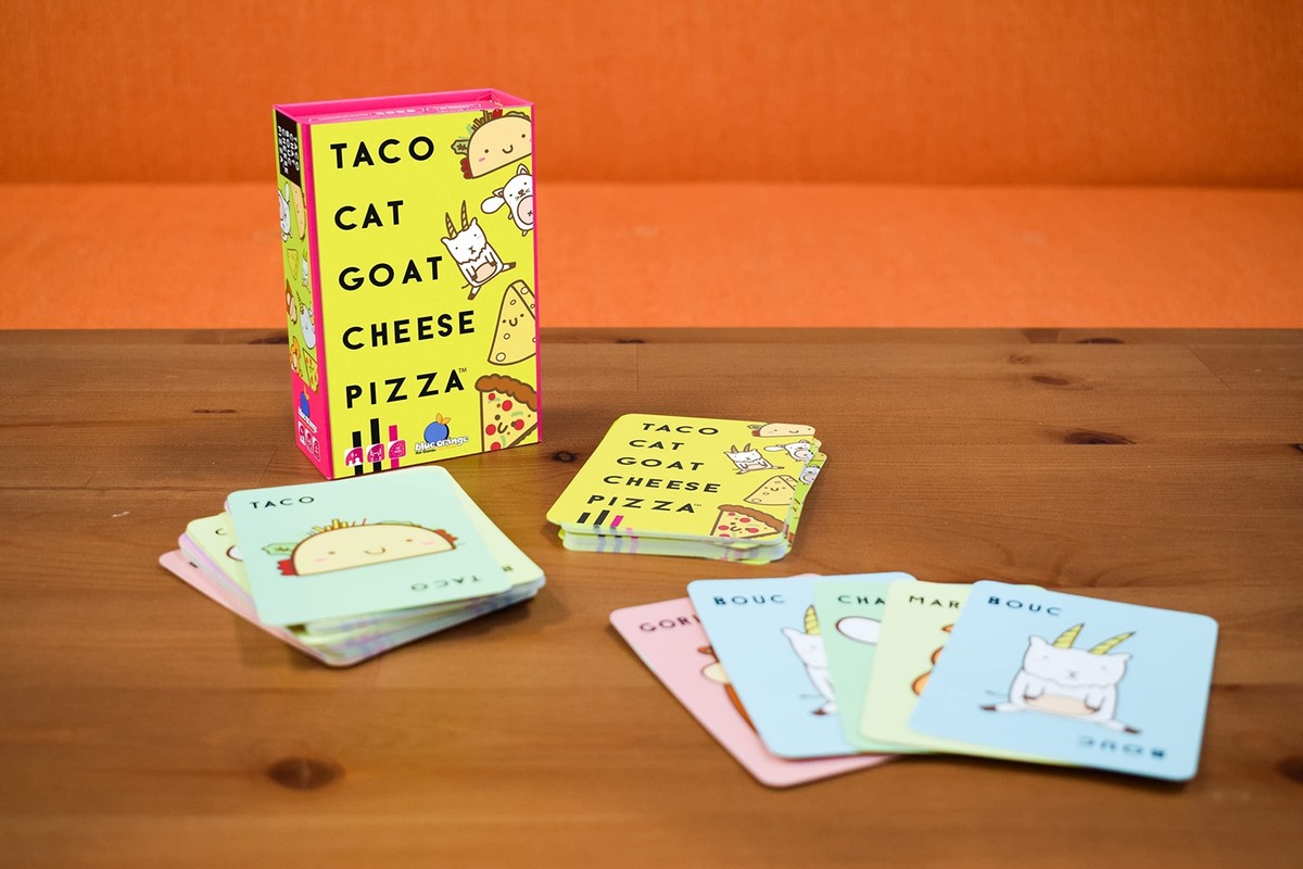 HAUZMLL Taco Cat Goat Cheese Pizza Juego de Cartas, Juego de Salón Familiar, Juego de Cartas para 2-8 Jugadores, 10 – 30 minutos de tiempo de juego – Inglés HAUZMLL Taco Cat Goat Cheese Pizza Juego de Cartas, Juego de Salón Familiar, Juego de Cartas para 2-8 Jugadores, 10 – 30 minutos de tiempo de juego – Inglés