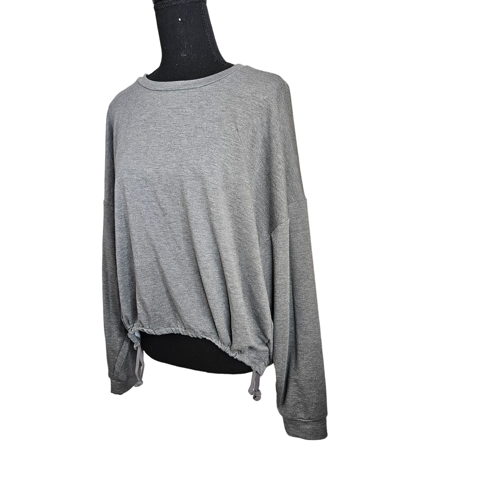 Fabletics Pullover Crop Drawstring Side Waist Lon… - image 4