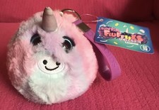 Go Go Po Slow Rise Fluffiies Unicorn Rainbow Stress Wristband Soft Plush Toy 4?