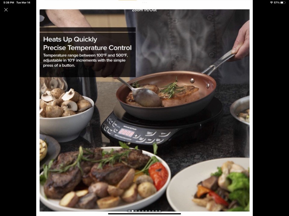 NuWave Precision 2 Induction Cooking System Stove Cook Top Grille 30151