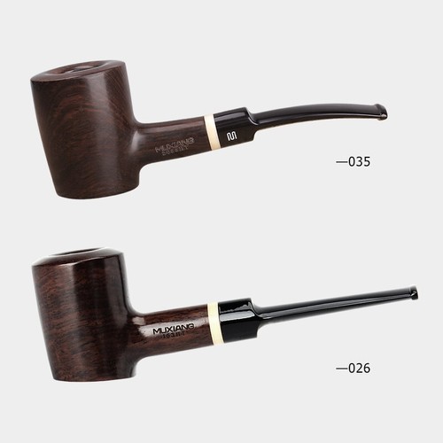 Tobacco Pipe Wooden Smoking Pipe with Free Accessories 9mm filter Stand Cleaner - Picture 5 of 19