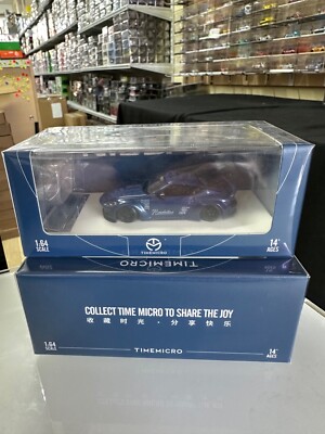 NISSAN 400Z BLUE ENDLESS WITH FIGURE 1/64 SCLAE DIECAST CAR MODEL BY TIME MICRO