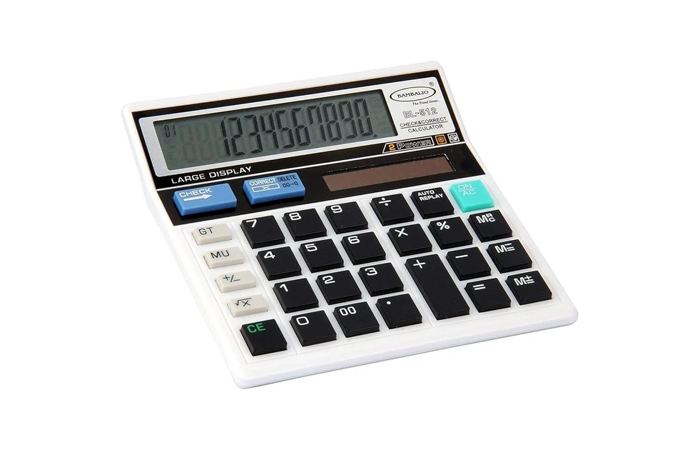 Bambalio 12 Digits BL-512W Electronic Calculator - Blister Pack 3 Years Warranty - Image 3 of 4