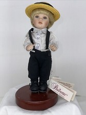 7" Porcelain JACOB, Paulinette Doll by Pauline Bjonness-Jacobsen On Stand Tags