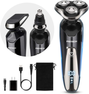 Electric Razor for Men - Rechargeable Shaver Men, Waterproof... 