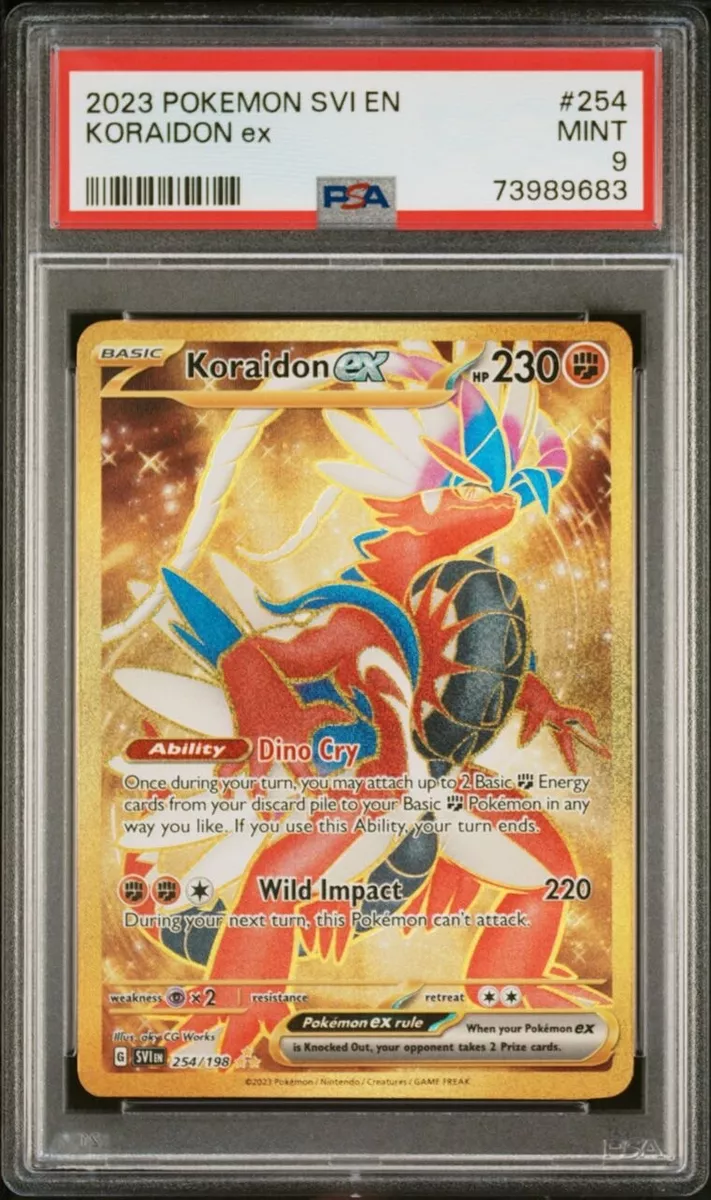 Mavin  Koraidon ex - Full Art SIR - Scarlet & Violet - 247/198 - PSA 9  Pokemon