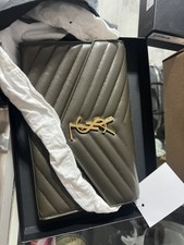 Saint Laurent Classic Ysl Quilted Napa Wallet On Chain