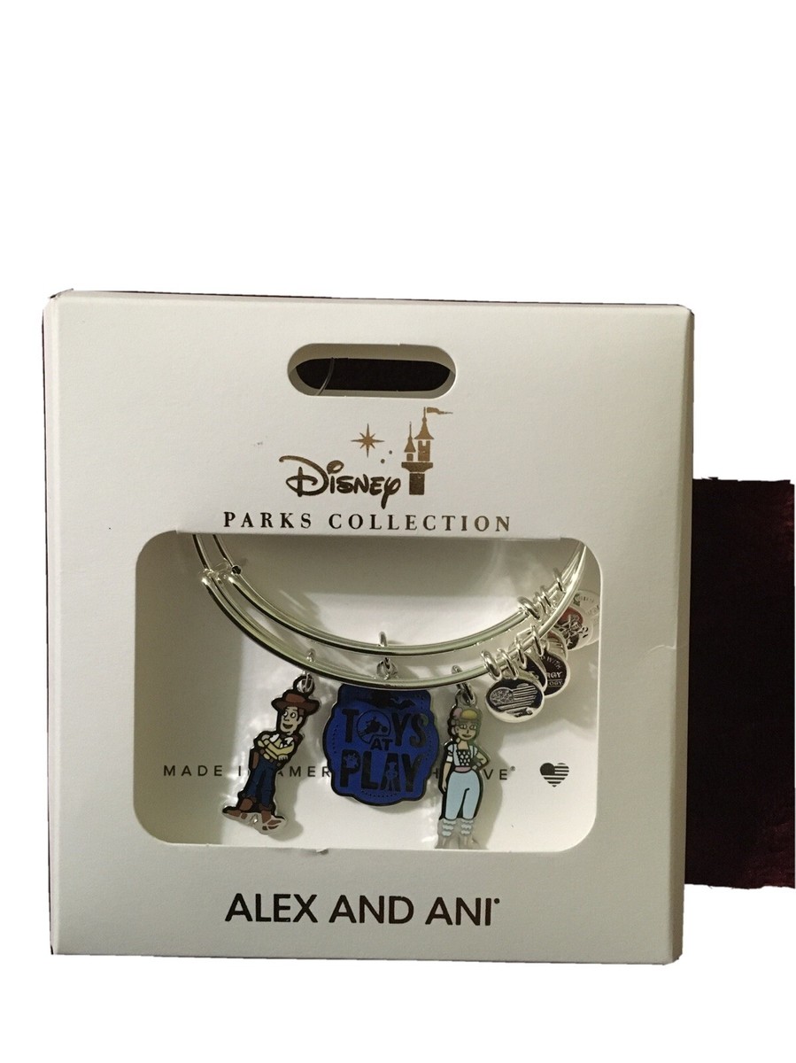 Alex And Ani Disney Parks Collection Woody and Bo Peep Bracelet Set NOC