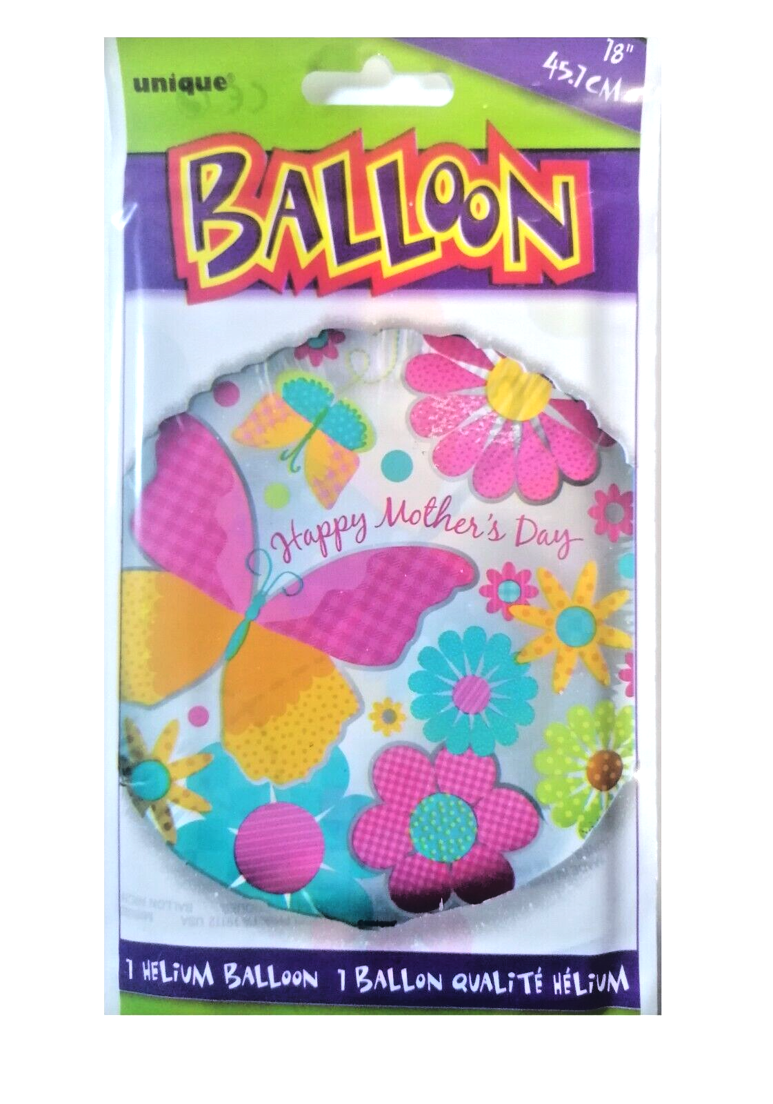 Happy Mothers Day Party Foil Helium Balloon