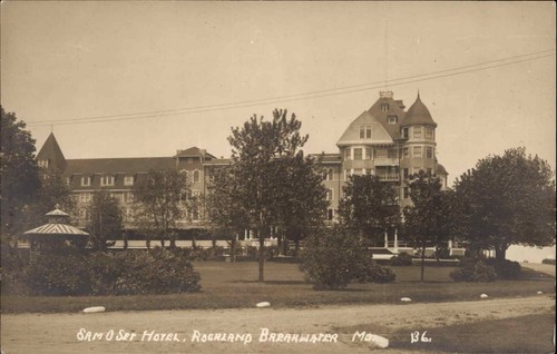 Rockland Breakwater ME Samoset Hotel Eastern Pub Echtfoto Vintage Postkarte