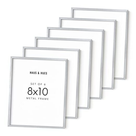 8x10 Silver Picture Frames - Set of Bulk 8x10 Picture Frames, 8x10 8x10 in 6