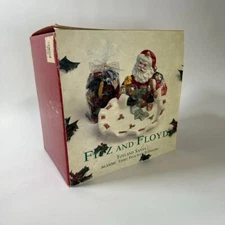 FITZ and FLOYD 2000 Toyland Santa Tidbit Dish with Potpourri 863/6MC