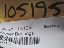 105195 SM  BEARING SIMPLICITY/ FERRIS/SNAPPER/MURRAY/BRIGGS  FACTORY PART