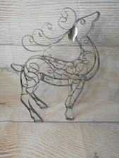 New Metal Reindeer Deer Figurine Table Decor Christmas Winter Holiday Woodland