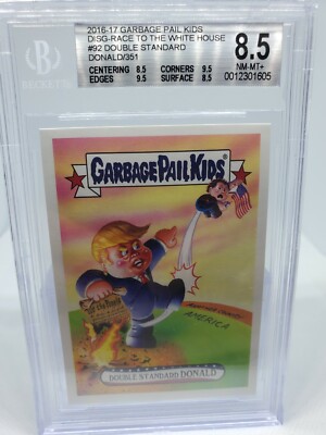 2016 Garbage Pail Kids Double Standard Donald BGS 8.5 MINT Sticker 351 Made