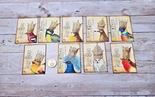 9-Vintage Style-Ephemera-Crowned Birds-Ephemera Journal-Linen Cardstock-Stickers