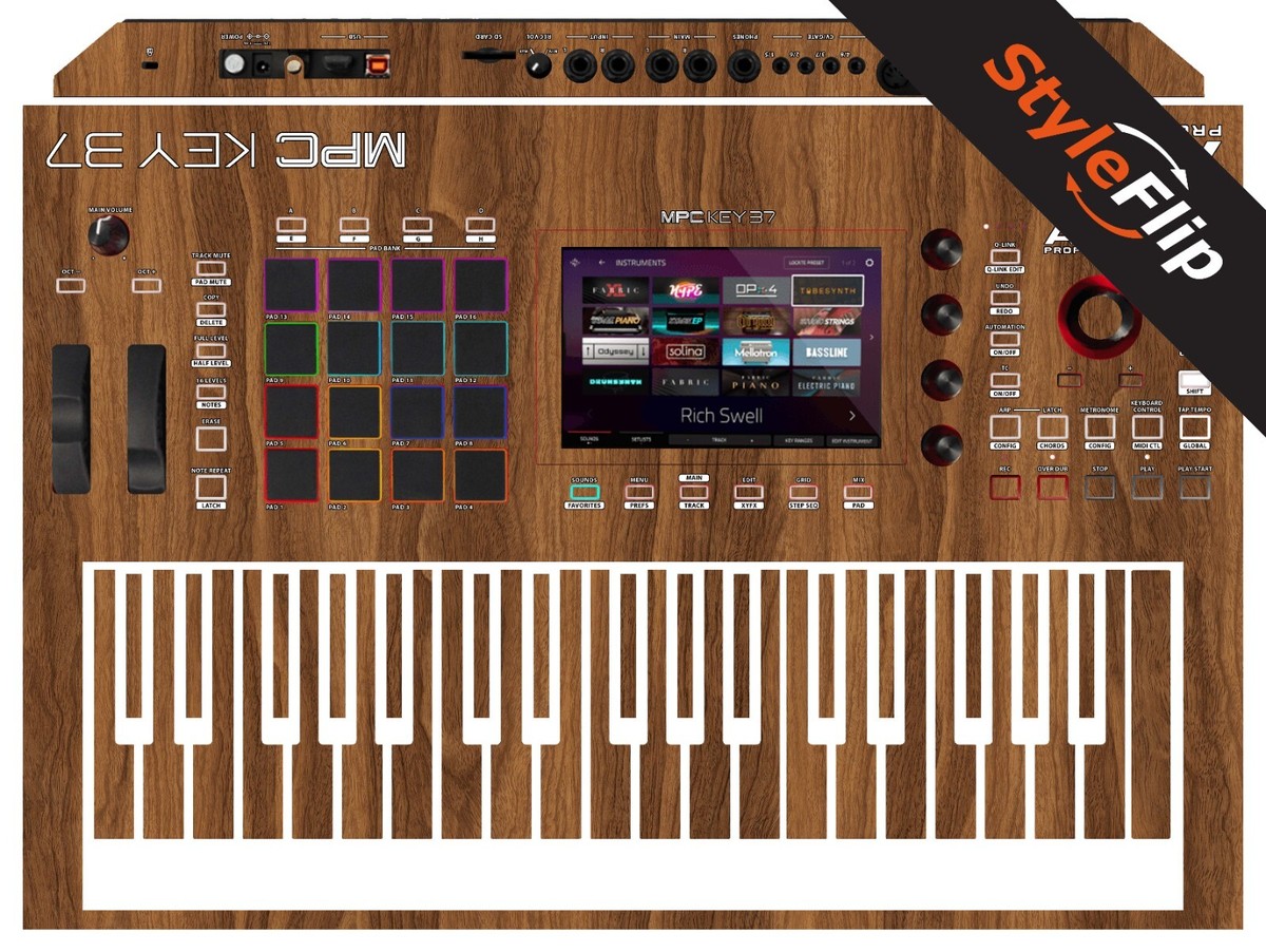 MPC Key 37 Standalone Skin | Wood #2 | Protective Decal