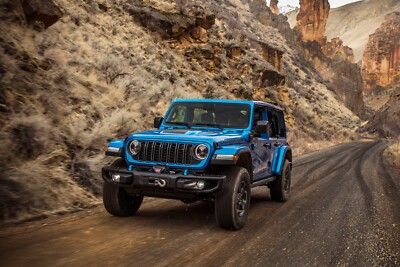 2024 Jeep Wrangler Hydro Blue Pearl Coat | 24x36 inch POSTER | off road