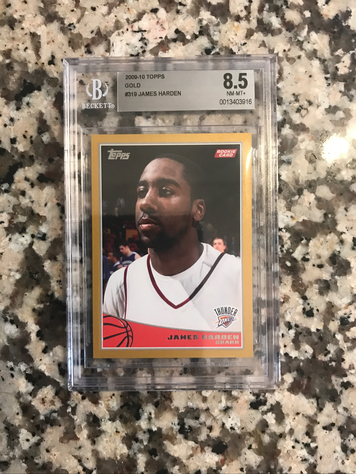 James Harden 2009 Topps #319 Gold /2009 Price Guide - Sports Card 