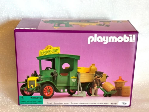 Rare, Vintage Playmobil 5640 Transport Union Cargo Truck_Victorian Mansion, NEW