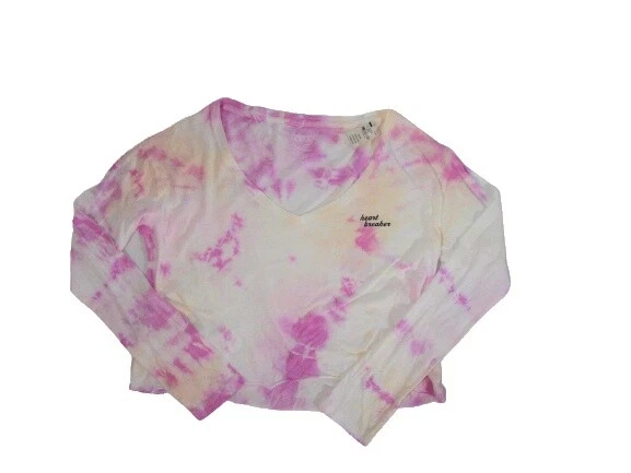 PINK White Cotton Blend Tops for Women