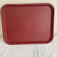 Carlisle NCT 1418 Restaurant Cafeteria Fast Food Lunch Tray 17” X 14” Burgundy