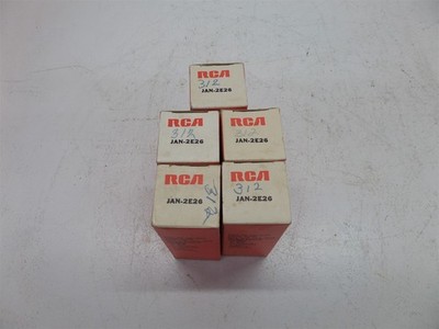 Lot Of 5 RCA 2E26 Electron Tubes