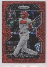 2022 Panini Prizm Tier II Red Donut Circle Prizm 32/99 Rhys Hoskins #140 9o3