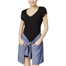 Material Girl Juniors Sheath Mini Casual Dress, Caviar Black, XS