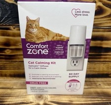 Comfort Zone 60 Day Starter Kit 1 Cat Diffuser 2 Refills Reduce Stress Plug in