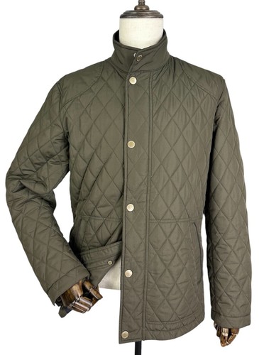 Orvis RT7 Moss Green Quilted Breathable Water Resistant Jacket Mens Size M