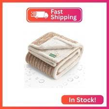 FWERDG Waterproof Dog Blanket for Couch - Washable Medium Pet Blanket for Furnit