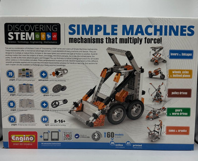 NEW Engino Discovering STEM Simple Machines Building Set 60 Models To Build READ