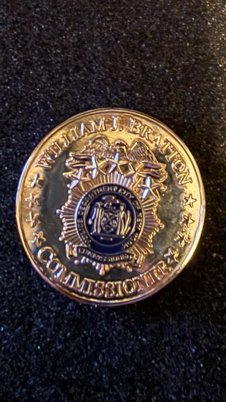 NYPD Police Commissioner William J. Bratton 2018 MCCA Police Research Forum Coin