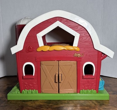 Battat Big Red Barn Animal Farm Playset Foldable Design With Carry Handle/Only