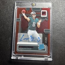 2022 Panini Clearly Donruss-Rated Rookie Carson Strong #61 Red Autographs /49