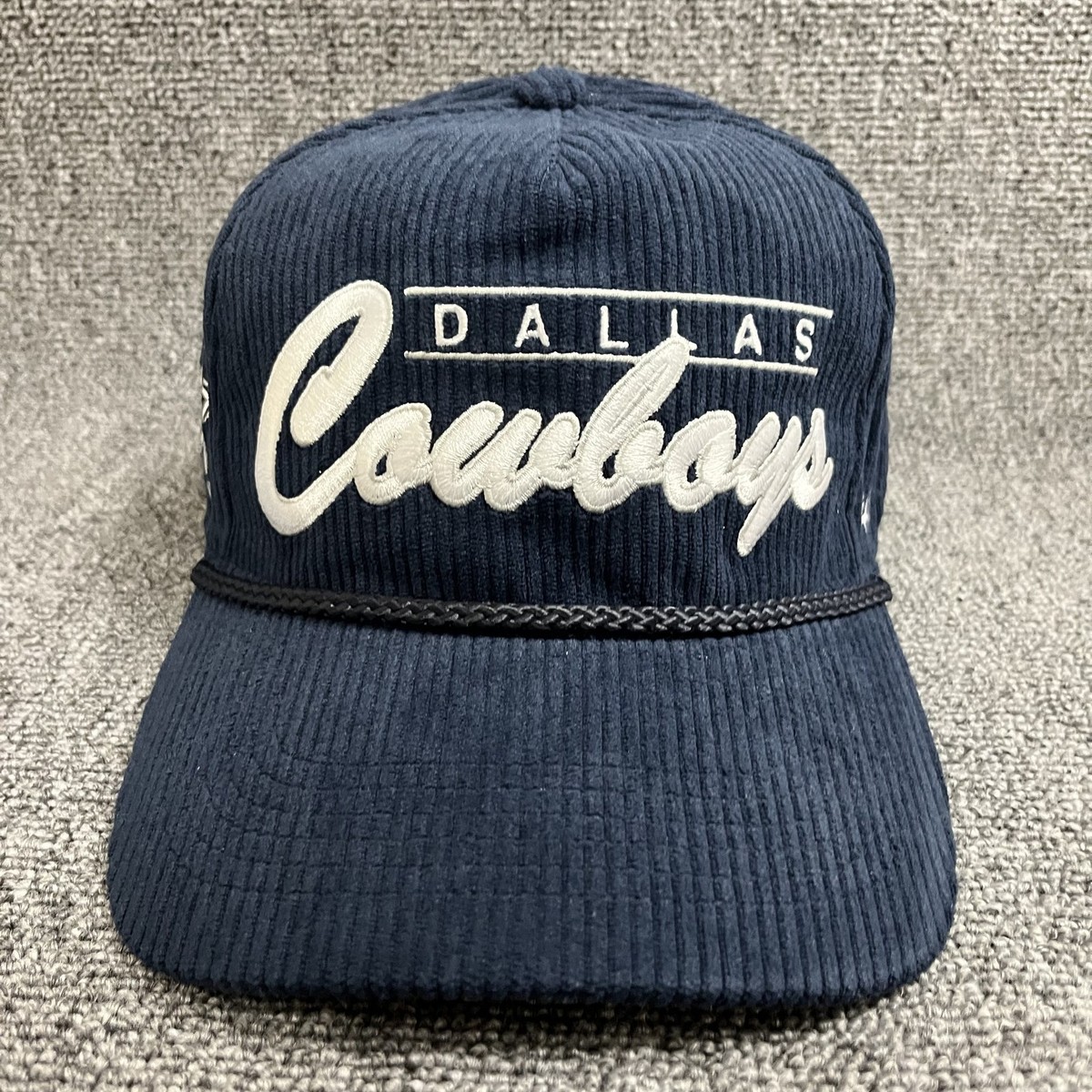 New '47 Dallas Cowboys Navy Corduroy Rope Snapback Hat Cap